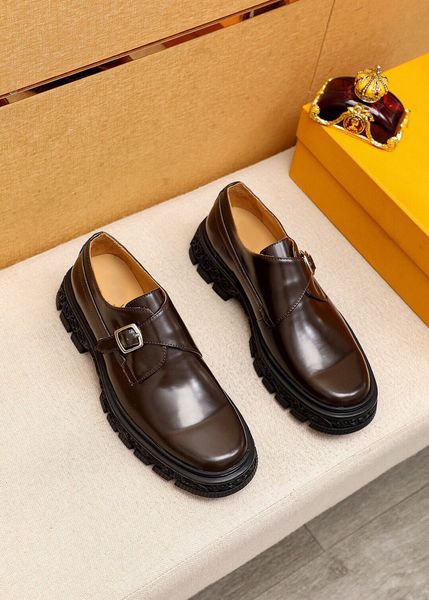 

brand new oxfords dress casual men shoes buckle strap formal leisure real leather business shoe size 6-12, Black