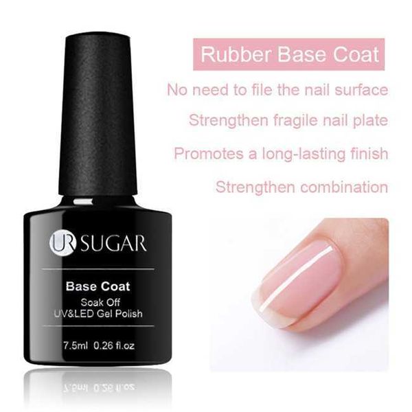

ur sugar 7 5ml base coat coat uv led gel nail polish semi-permanent foundation soak off transparent varnishes varnish289o47th2c0b