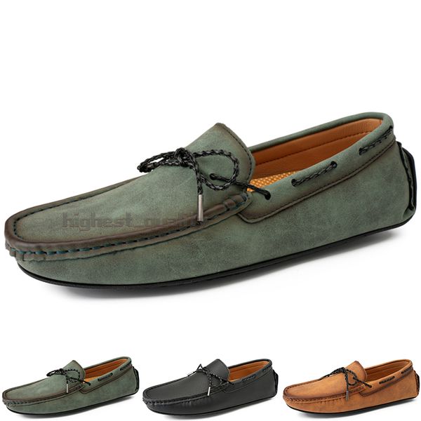 

fashion mens casual shoes drive comfortable breathable daily men leather scrub hundred leisure black slip on man lazy overshoes sneakers jog