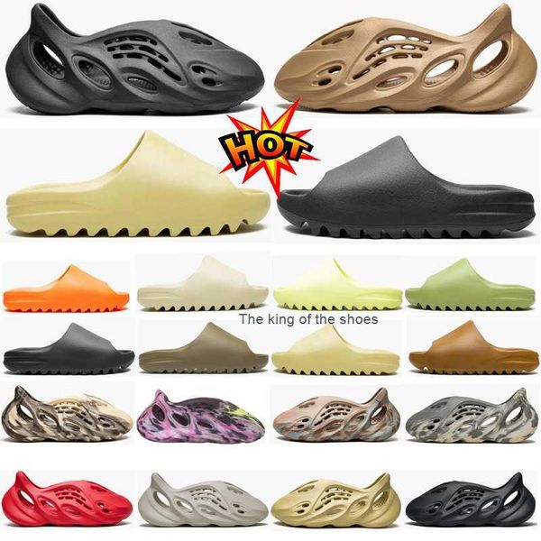 

men women sandals slides slippers bone resin desert sand foam runner onyx ochre soot azure ararat rubber west summer west brown pure flat fl, Black