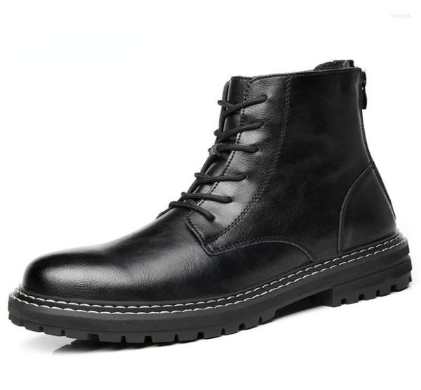 

boots 2022 men39s winter fashion casual versatile military british spring and leather1931686, Black