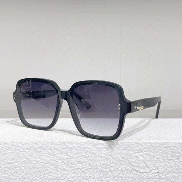 

designer fashion luxury cool sunglasses super net red tiktok same ins sunglasses women's fashion versatile ch6375 with logo box, White;black