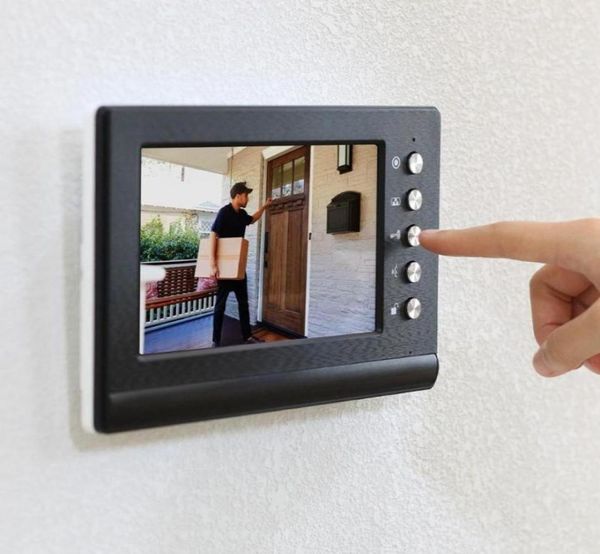 

video door phones wired intercom for home entry phone apartment 7 inch monitor support open 2 electrionic locks6217610