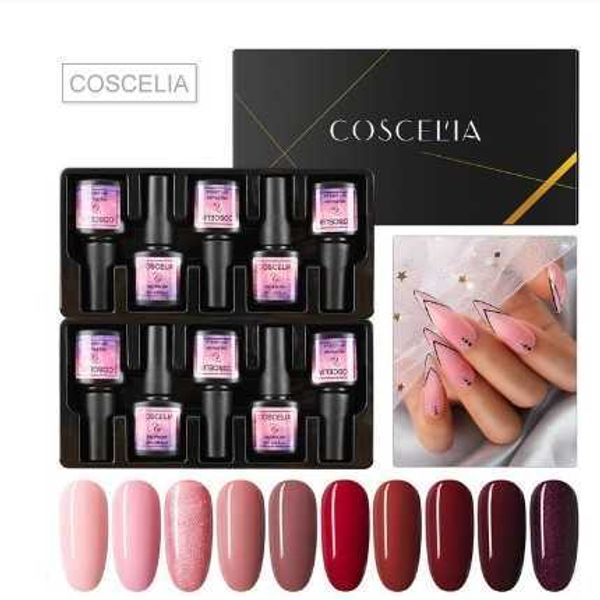 

10pc /set nail gel polish set semi permanent varnish soak off uv gel nail polish kit uv gel for nail gellack manicure set2sxurdim
