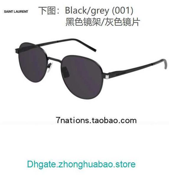 

factory wholesale y s l designer sunglasses for sale sl 555 fashion round metal delicate small frame, White;black