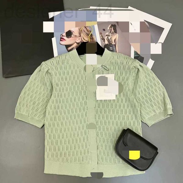 

women's sweaters designer 727 autumn summer style sweater short sleeve crew neck pullogreen white plaid striped pulloquality womens pin, White;black