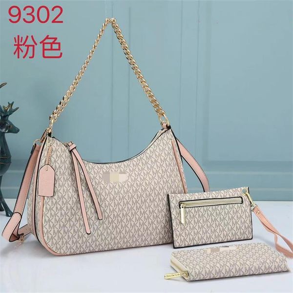 

michael s kor s m k bags 2023 new arrivas 3 piece set famous brand women designer shoulder bag leather chain bag womens handbag crossbody ba