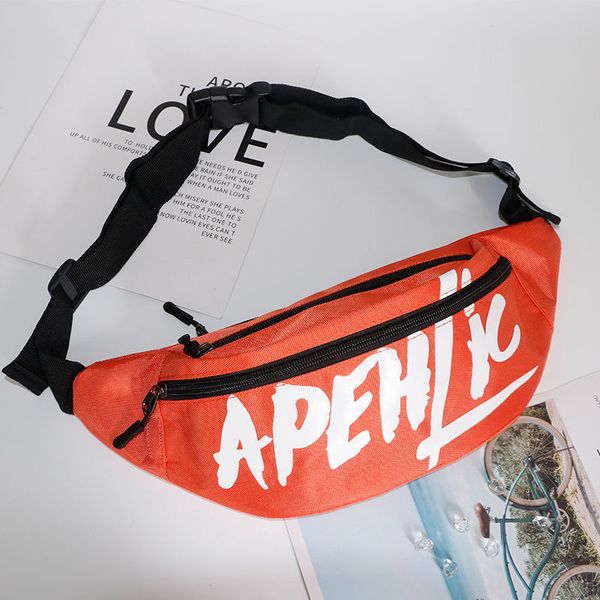 

waist bag fanny pack chest bag men's trend personality crossbody bag women's casual sports one shoulder bag adjustable strap and b