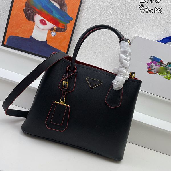 

designer tote bag leather shopping bag luxury handbag purse women's shoulder crossbody bag large capacity letter messenger handbags bla