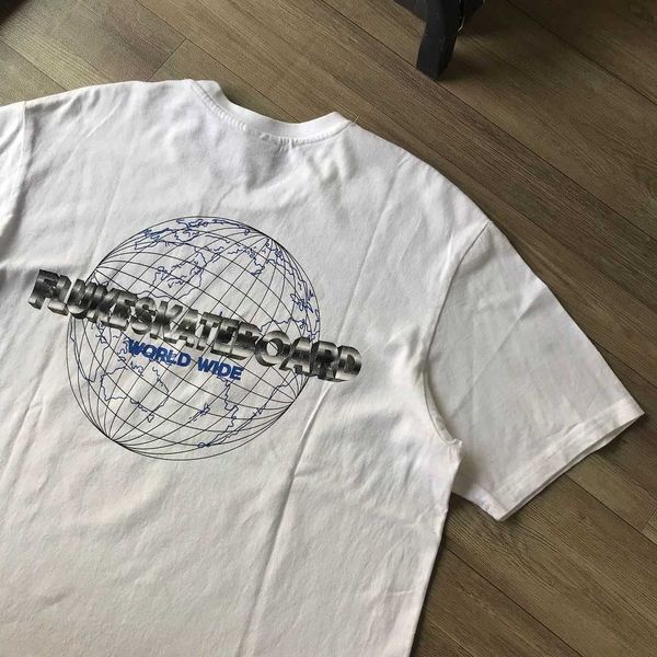 

heavyweight icey cotton impermeable trendy brand loose oversized t-shirt oversize niche high street ins half sleeve minimalist, White;black