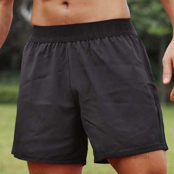 

yoga 23ss men sports lululemens shorts outdoor fitness quick dry short solid color casual running mens casual elastic quarter pant lulu7gol, White;black