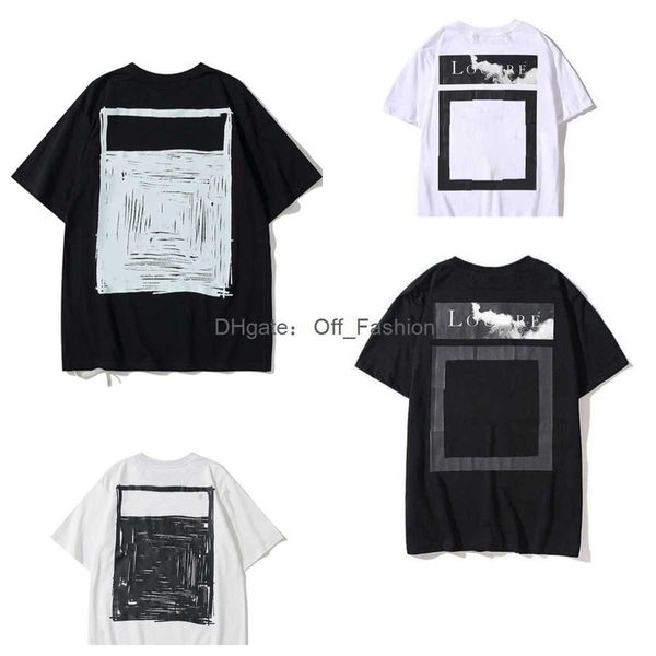 

summer luxurys mens and womens t shirt designers offs clothing loose tees man casual street graffiti sweatshirt short sleeve tshirts offes, White;black