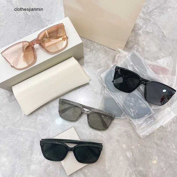 

2023 luxury fashion sunglasses factory% 80 retail new internet celebrity same model gm sunglass for women star men slim and uv ristant large, White;black