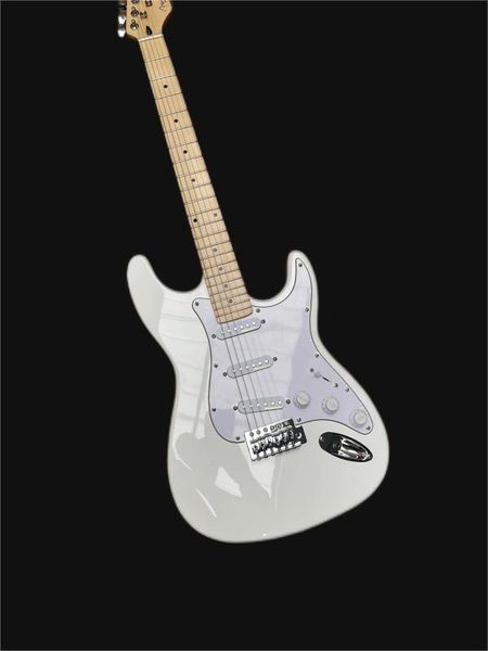 

electric guitar, white, 22 tones, varied colors, customizable, ing