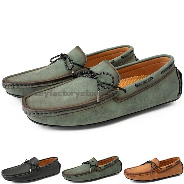 

fashion mens casual shoes drive comfortable breathable daily men leather scrub hundred leisure black slip on man lazy overshoes sneakers jog