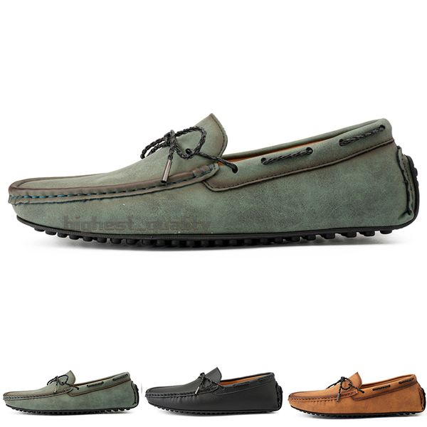 

fashion mens casual shoes drive comfortable breathable daily men leather scrub hundred leisure black slip on man lazy overshoes sneakers jog