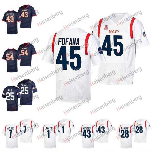 

54 diego fagot navy midshipmen jersey semper fi tai lavatai xavier arline isaac ruoss bijan nichols elias larry anton hall jr maquel haywood, Black;red