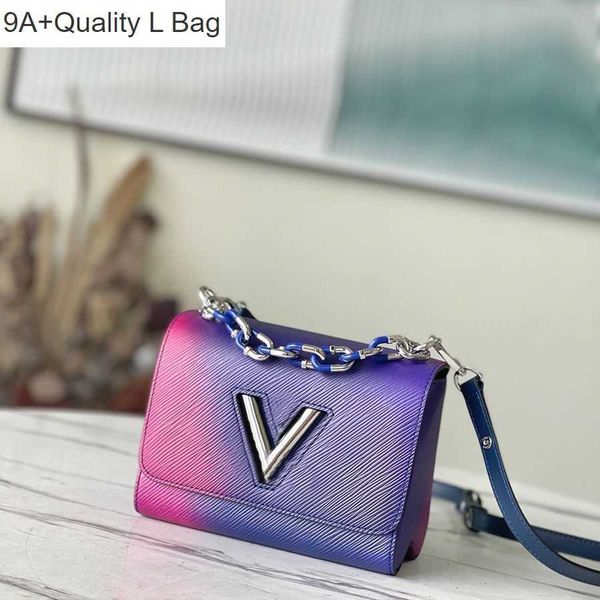 

2023 new 9a l bag delicate knockoff designer chain bag twist pm 19cm luxury handbag m59896 yl177, Black