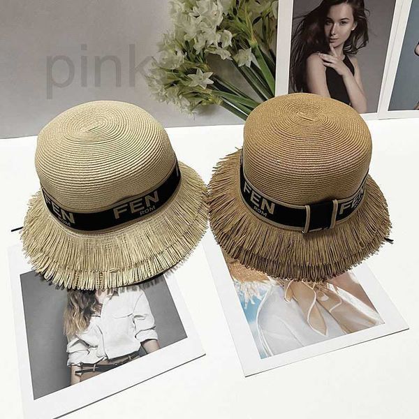

wide brim hats & bucket designer leisure round straw hat fashion breathable short brim sunshade women's casual sunscreen sxxy, Blue;gray