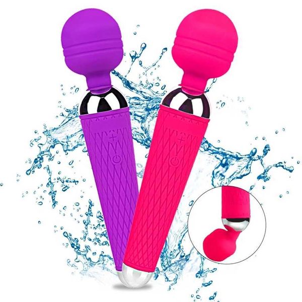 

18 powerful clitoris vibrators rechargeable toy spot av magic massager female masturbator for woman 75% off outlet online sale
