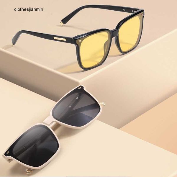 

2023 luxury fashion sunglasses factory% 80 retail new sunglass women's network popular gm men's live broadcast polarized straight, White;black