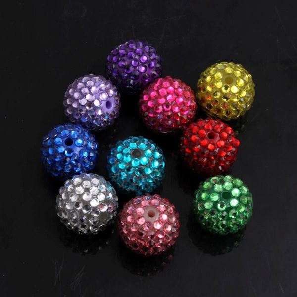 

crystal oykza chunky resin no ab rhinestone beads for kid's fashion jewelry beaded necklace making 20mm 12mm