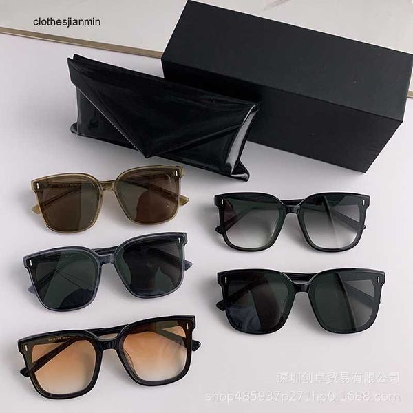 

2023 luxury fashion sunglasses factory% 80 retail new gm sunglass ins net red same women's square plate ultraviolet proof men's, White;black