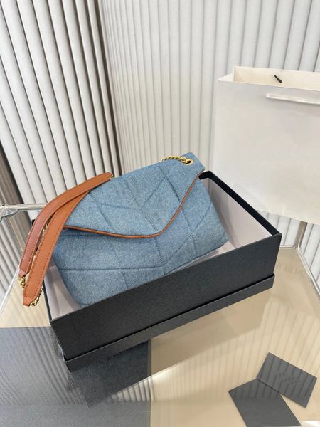 

loulou puffe bag r oblique envelope gold chain size 28x18cm, Black;red