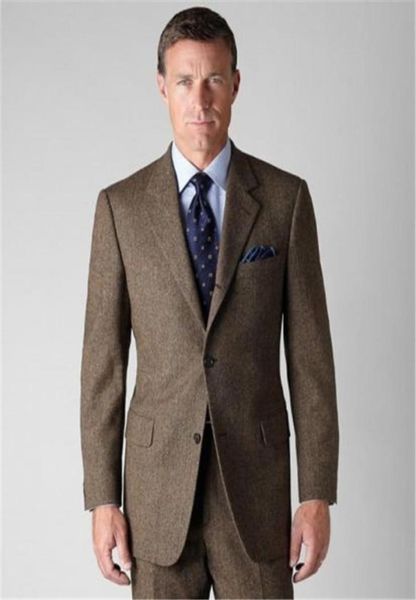 

brown notch lapel two buttons men suits arrival fashion tuxedos terno slim fit blazer bespokejacket pant tie handkerchiefs8337345, Blue;purple