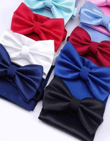 

handkerchief bow tie hanky sets fashion neckties ties for mens wedding dress party business tshirt men6348403, Blue;purple