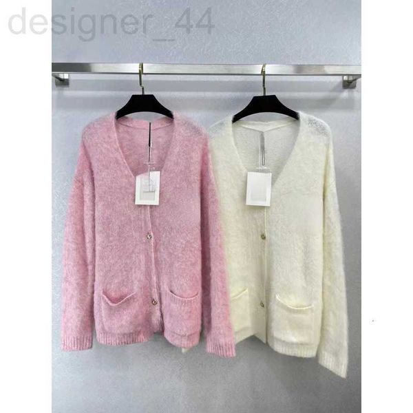 

women's sweaters designer design comfortable spring loose long sleeve pink neck thickened solid cotton cardigan sweater nfao, White;black