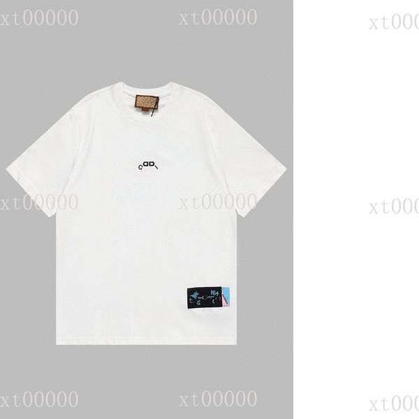 

22ss designer letter printed t shirts tee sweatshirt fashion high street short sleeves summer casual t-shirt breathable men women crew neck, Black;brown