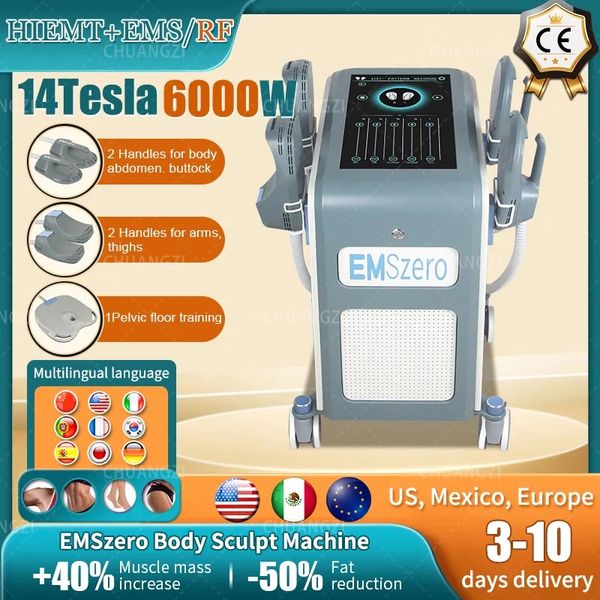 

14 tesla dls-emslim electromagnet muscle slimming stimulate fat building removal machine shap sculpt butt emszero salon