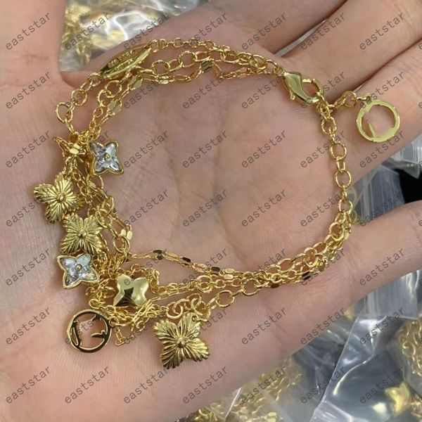 

clover bracelet designer accessories nail bracelets love bangle designer jewelry diamond titanium 18k gold plated fashion womens jewelry mul, Golden;silver