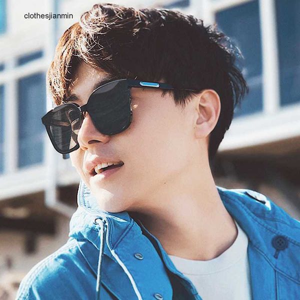 

2023 luxury fashion sunglasses factory% 80 retail korean version of gm's new li yifeng glass trendy women's square large face pola, White;black