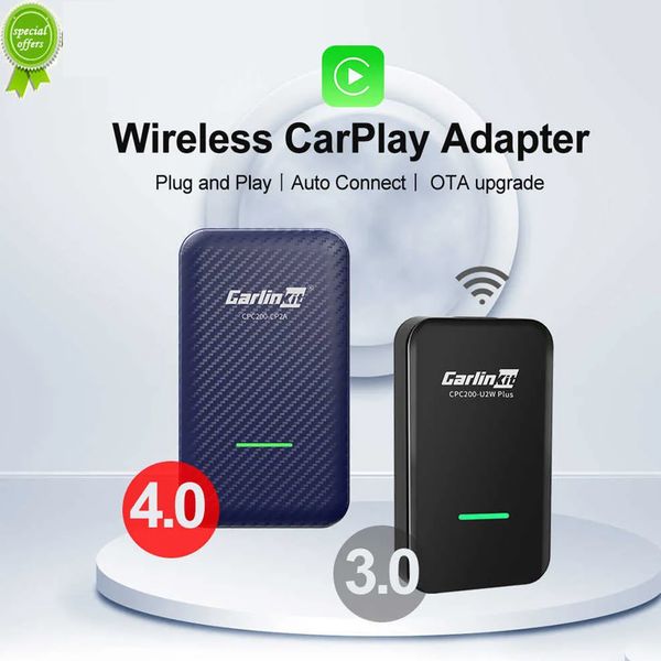 

CarlinKit New 4.0 Wireless Android Auto Adapter 3.0 Wireless 2 in 1 universal for Apple+Android CarPlay Ai Box USB Dongle For Audi VW Benz Kia Honda Toyota Ford Apple+ d