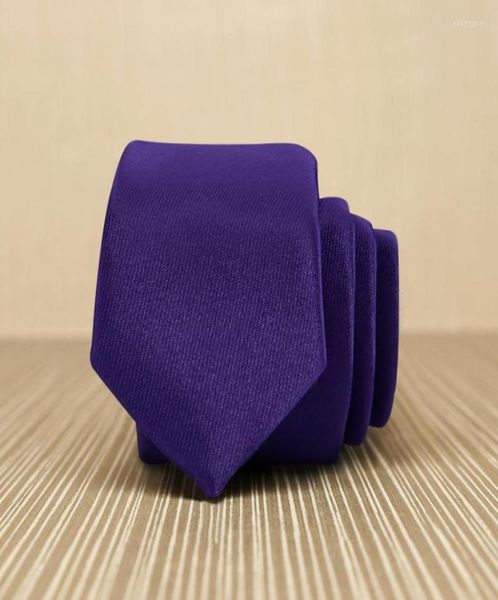 

bow ties 2022 arrival fashion for men purple elegant neck 5cm slim silk necktie gravata solid with gift box5097116, Black;gray