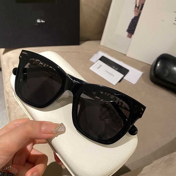 

Designer Fashion luxury cool sunglasses Small fragrant women's advanced sense of ins summer sun protection cat eyes hot girls CH0754 with logo box