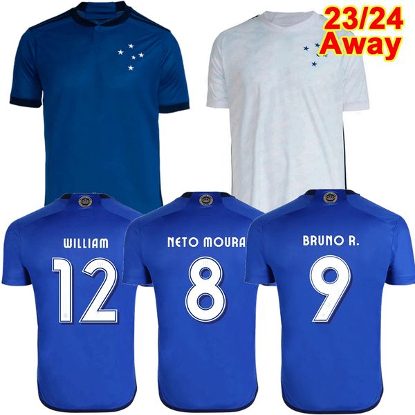 

2023 2024 cruzeiro ec soccer jerseys m.vital neto moura edu wesley bruno r nikao 23 24 training football men women and kids shirt, Black;yellow