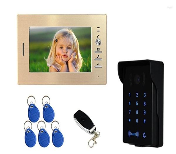 

video door phones 7 inch 600tvl password id cardremote control phone9265524