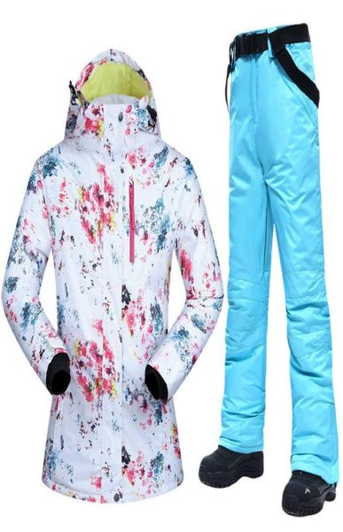 

skiing suits new ski suits women winter snow suit female skiing and snowboarding clothes windproof waterproof outdoor sports jacke7893037