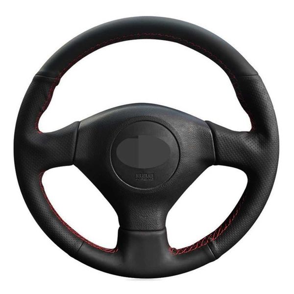 

steering wheel covers car steering wheel cover black artificial leather for subaru legacy forester outback impreza wrx 2003-2007 saab 9-2x 2