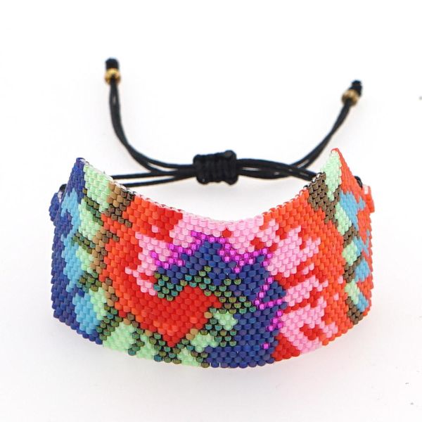 

bangle go2boho ethnic bracelet bangles for jewelry friendship wrap armband pulsera handmade miyuki bead jewellery colorful bracelets, Black