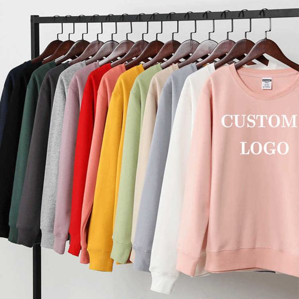 

wholesale plain custom crewneck sweatshirt 100% cotton pullover oversized blank fleece men hooded sweatshirts, Black