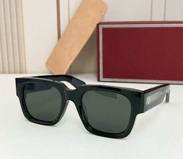 

fashion luxury designer mens sunglasses vintage thick plate square shape glasses summer elegant versatile style anti-ultraviolet come with c, White;black