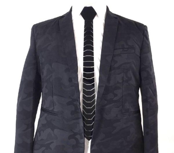 

2019 menswear fashion accessory skinny glossy black necktie slim reflective stage play costume wedding groom hex tie suits boyfrie3105400, Blue;purple