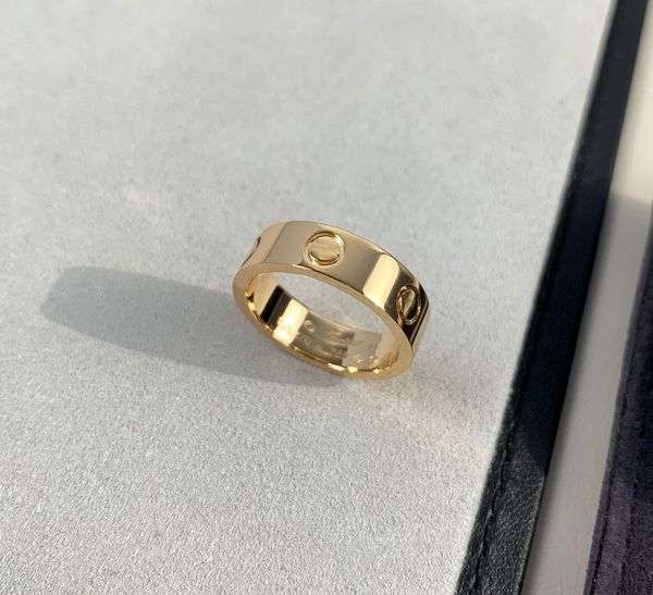 

2023 luxury quality v gold material punk band wide ring with in three colors plated have box stamp ps5155, Silver