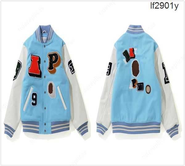

2023 cotton coat designer jackets bomber mens jacket windbreaker varsity windbreak stamping casual flying shark baseball jacket padded woole, Black;brown