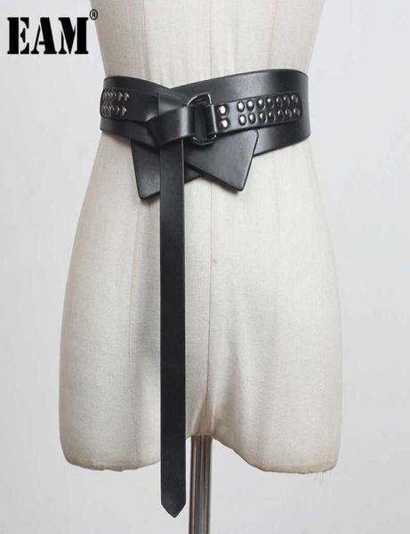 

eam pu leather black knot split joint long belt personality women new fashion tide allmatch spring autumn 2021 1dd0045 h09018142923, Slivery;black