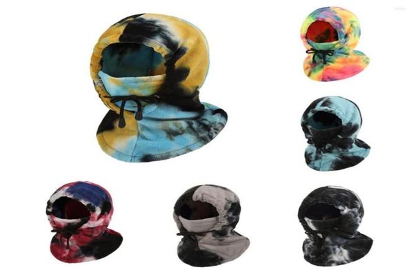 

bandanas 2022 fashion tie dye warm cap winter men women hats waterproof thermal fleece balaclava hat neck warmer hiking scarves1253644, Blue;gray